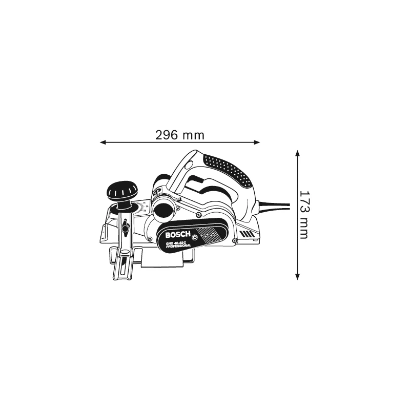 Ренде BOSCH GHO 40-82 C Professional, 850W, куфар, 82 мм, 14000 min-1